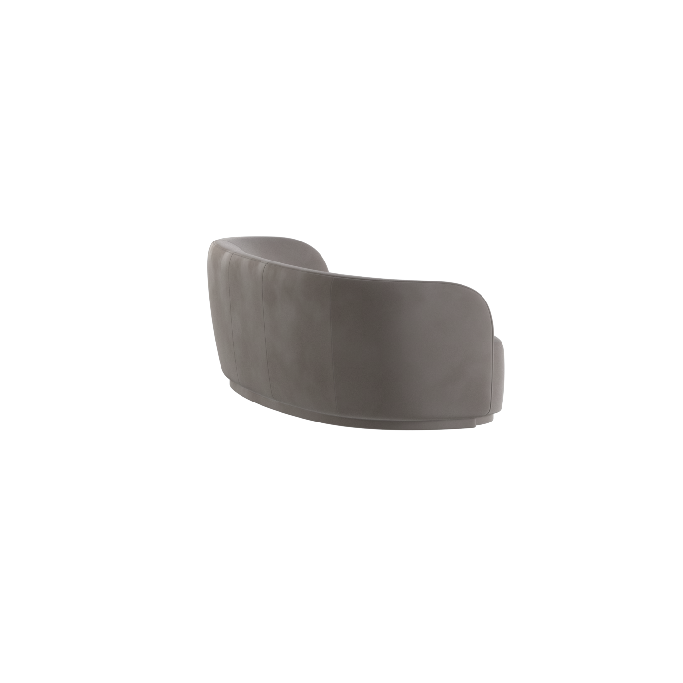 Posh Sofa - Curved Back Sofa with Continuous Base