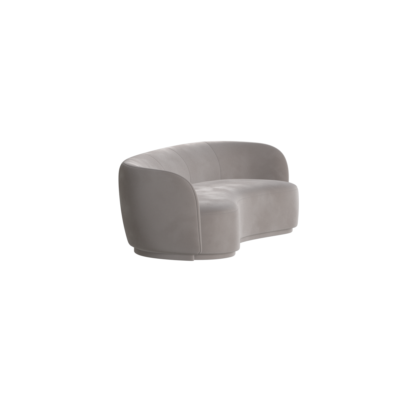 Posh Sofa - Curved Back Sofa with Continuous Base