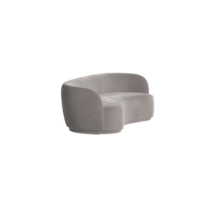 Posh Sofa - Curved Back Sofa with Continuous Base