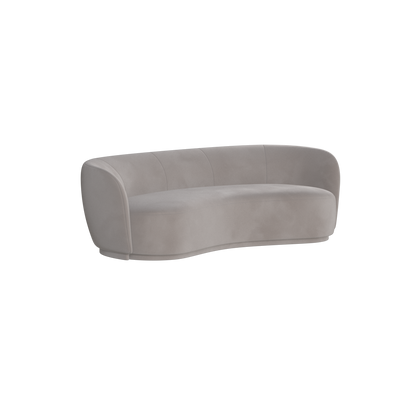 Posh Sofa - Curved Back Sofa with Continuous Base