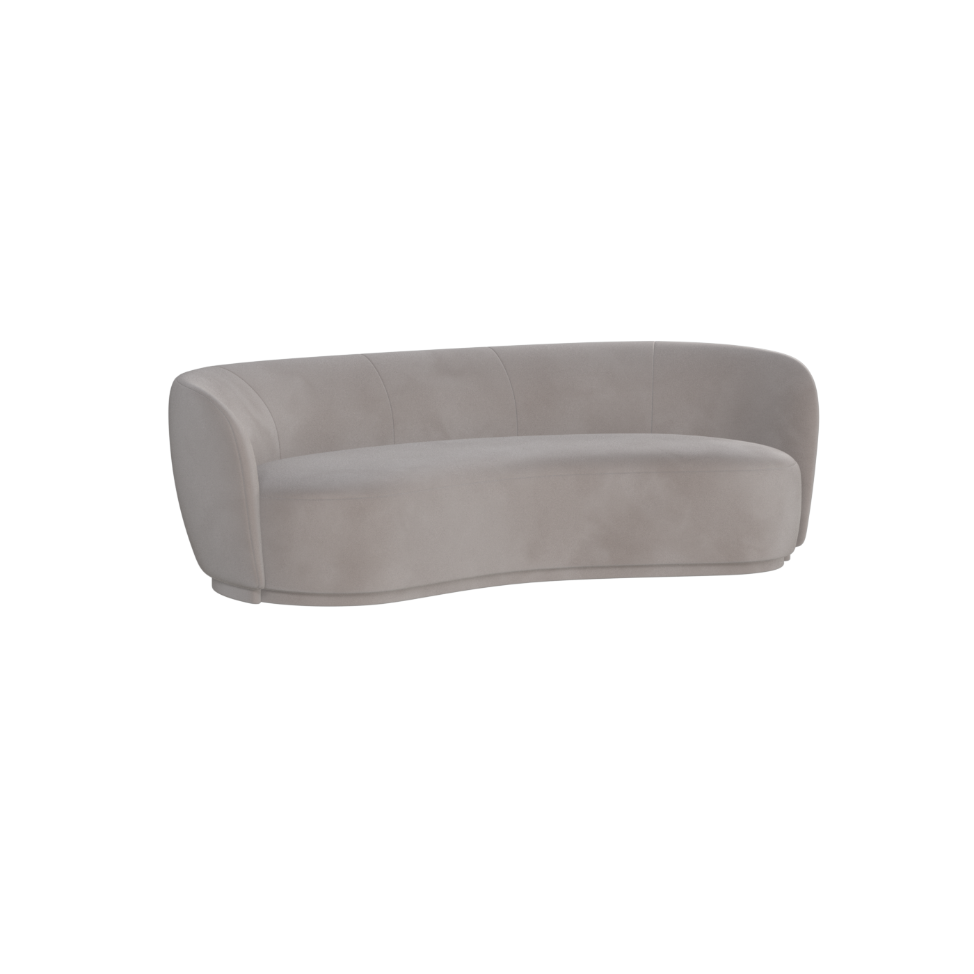 Posh Sofa - Curved Back Sofa with Continuous Base