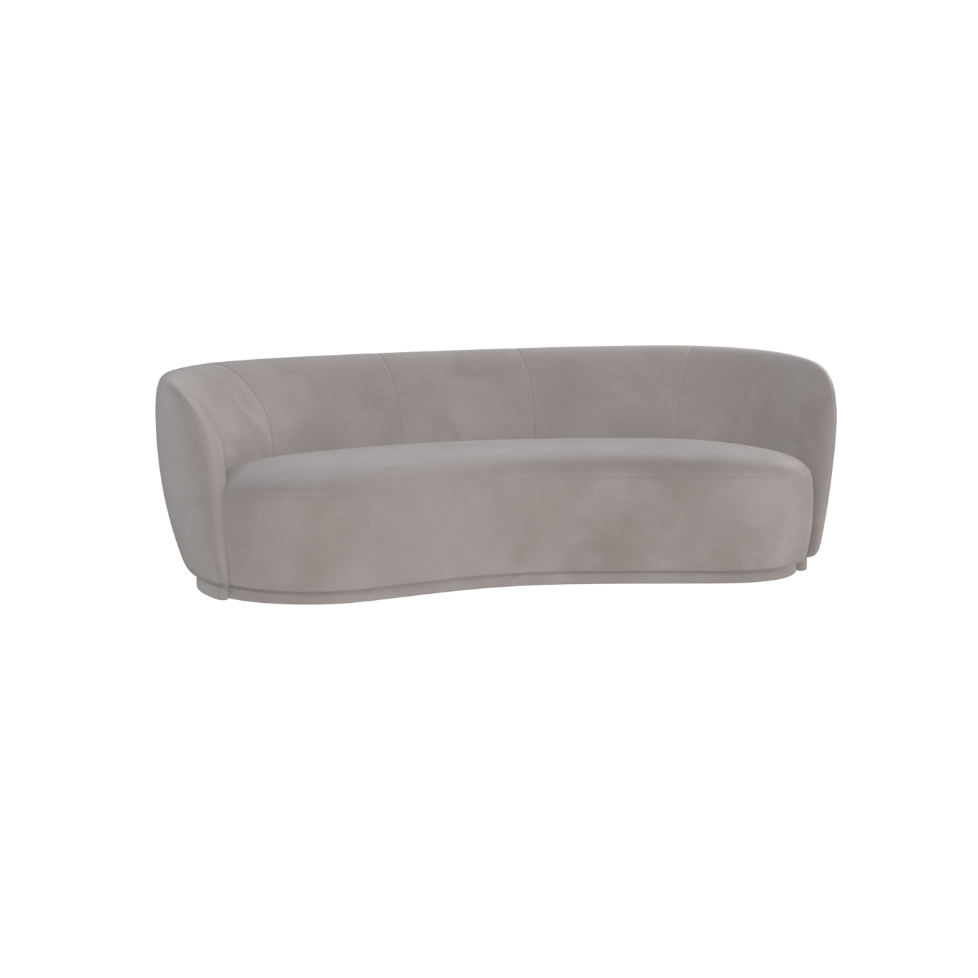 Posh Sofa - Curved Back Sofa with Continuous Base