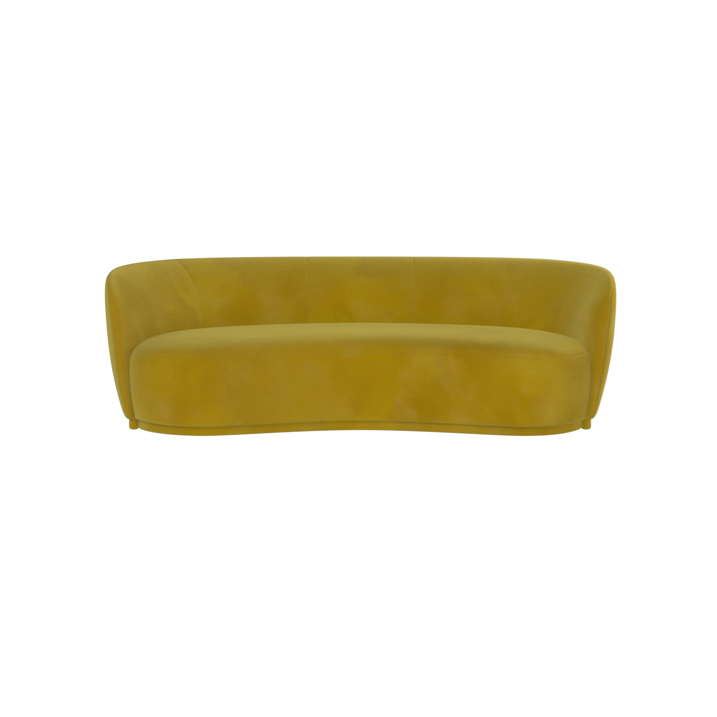 Posh Sofa - Curved Back Sofa with Continuous Base