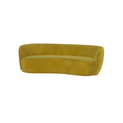 Posh Sofa - Curved Back Sofa with Continuous Base