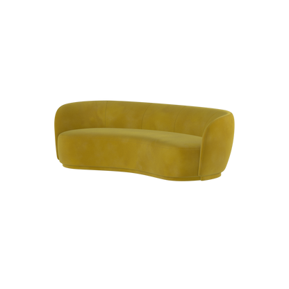 Posh Sofa - Curved Back Sofa with Continuous Base