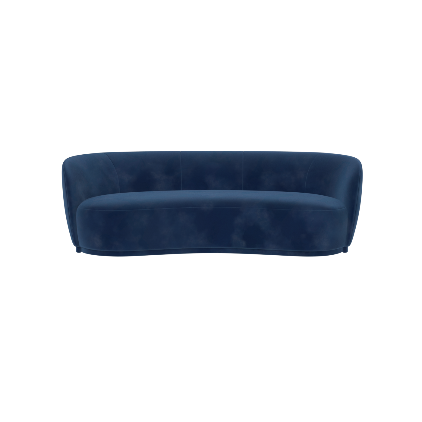Posh Sofa - Curved Back Sofa with Continuous Base