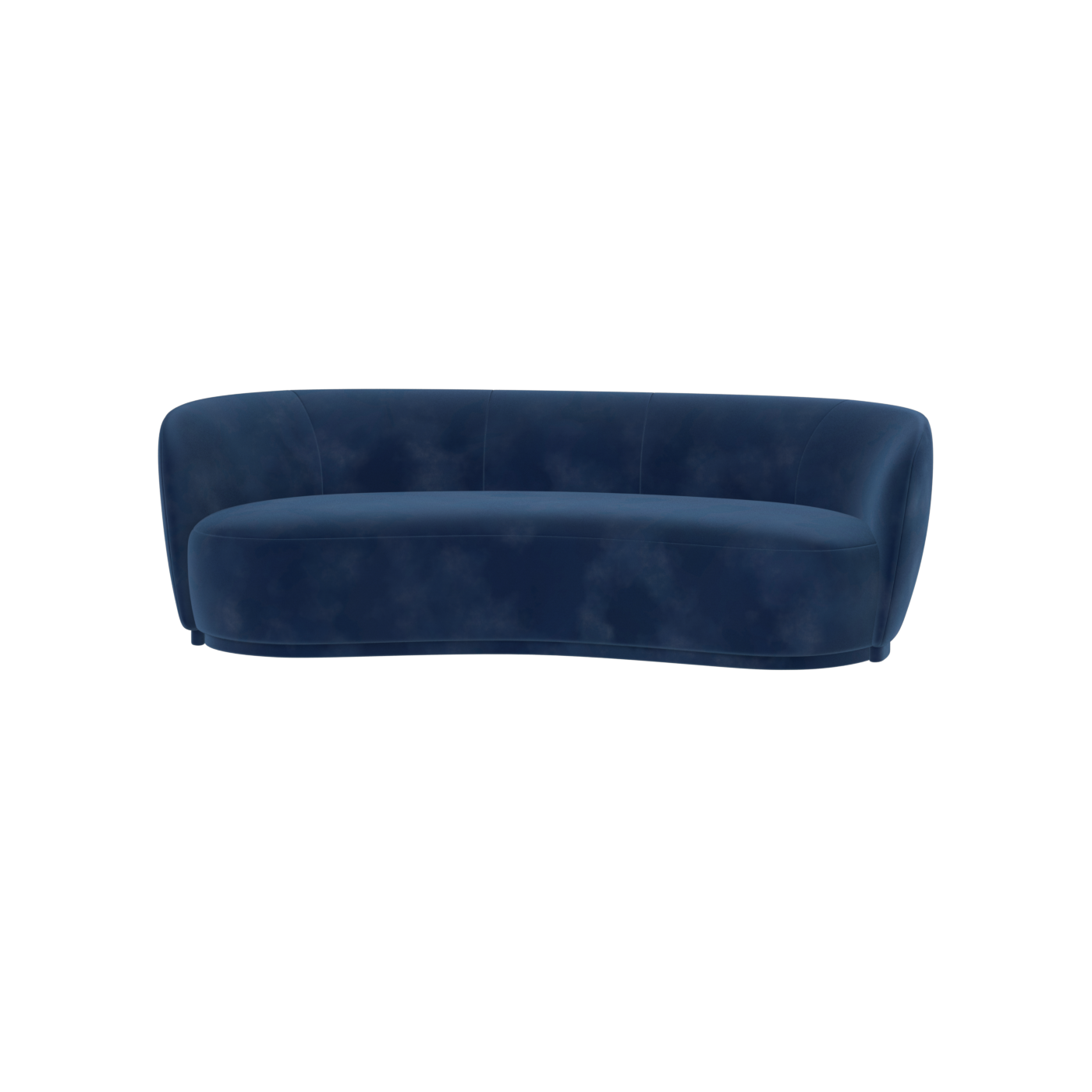 Posh Sofa - Curved Back Sofa with Continuous Base