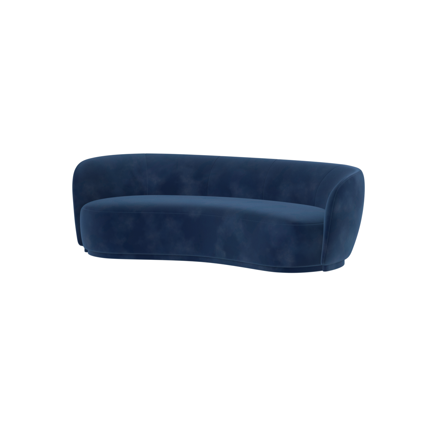 Posh Sofa - Curved Back Sofa with Continuous Base