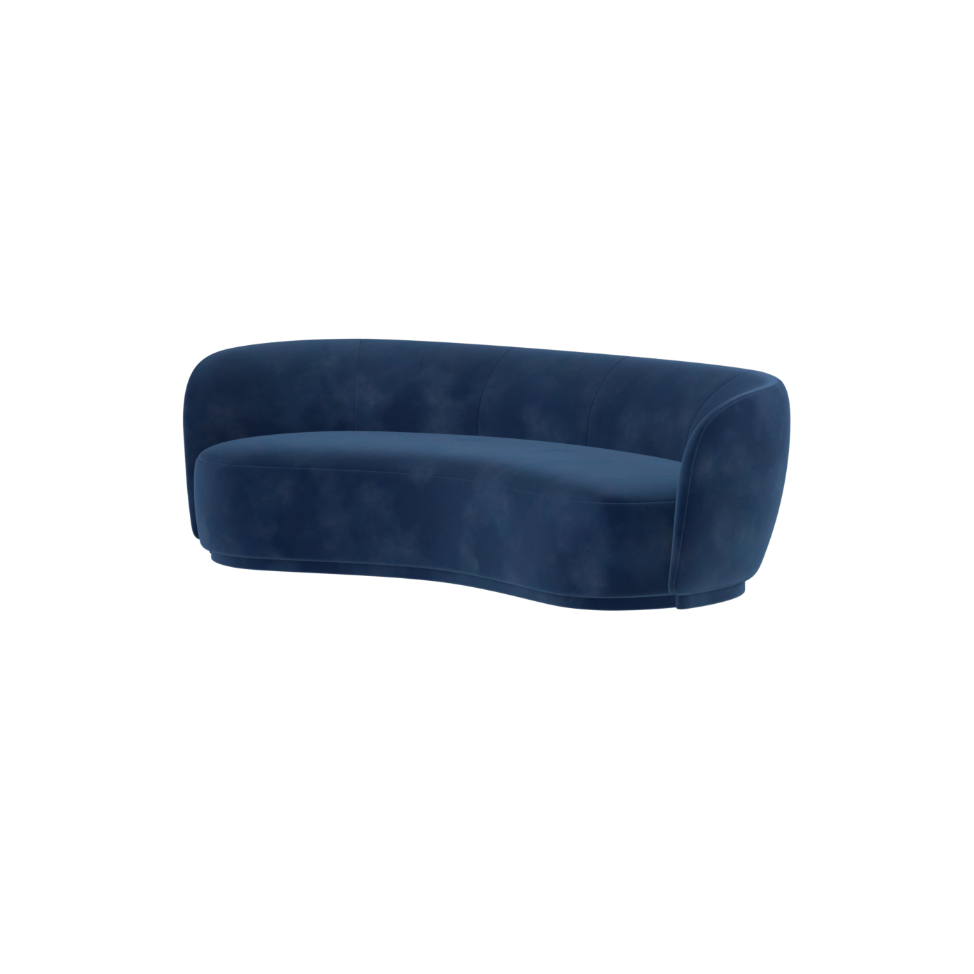 Posh Sofa - Curved Back Sofa with Continuous Base