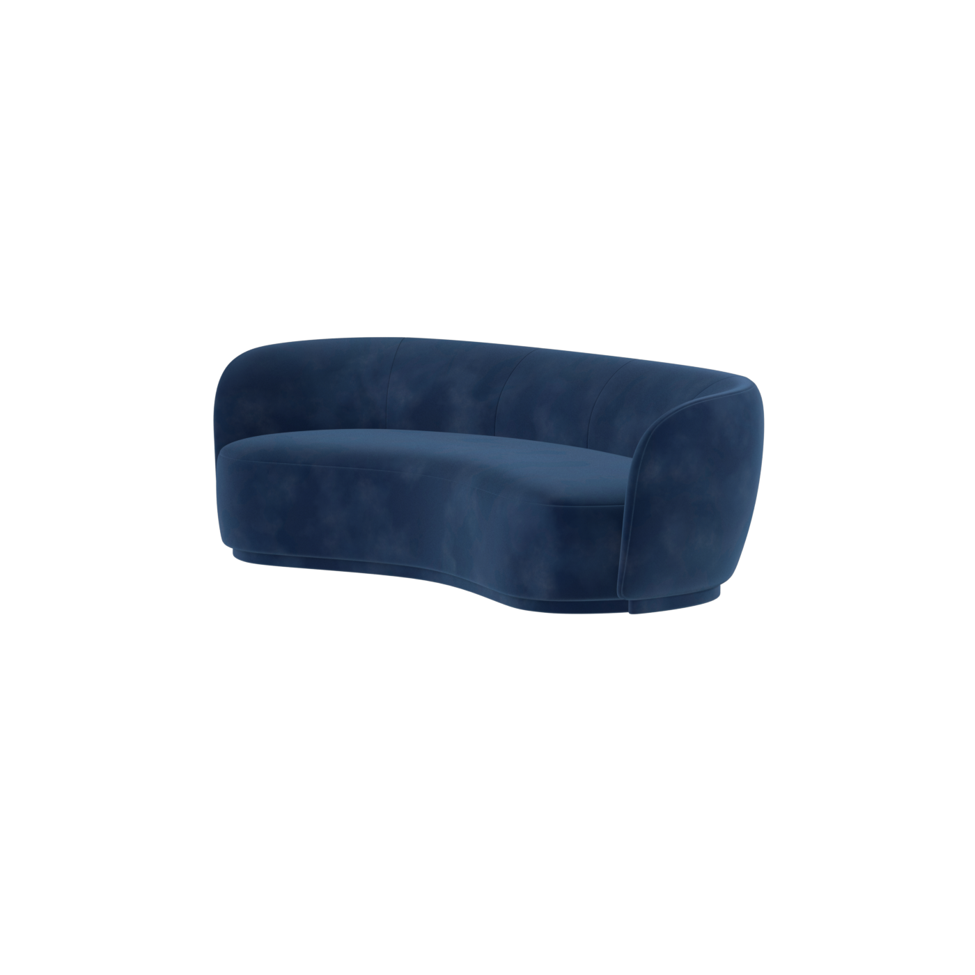 Posh Sofa - Curved Back Sofa with Continuous Base