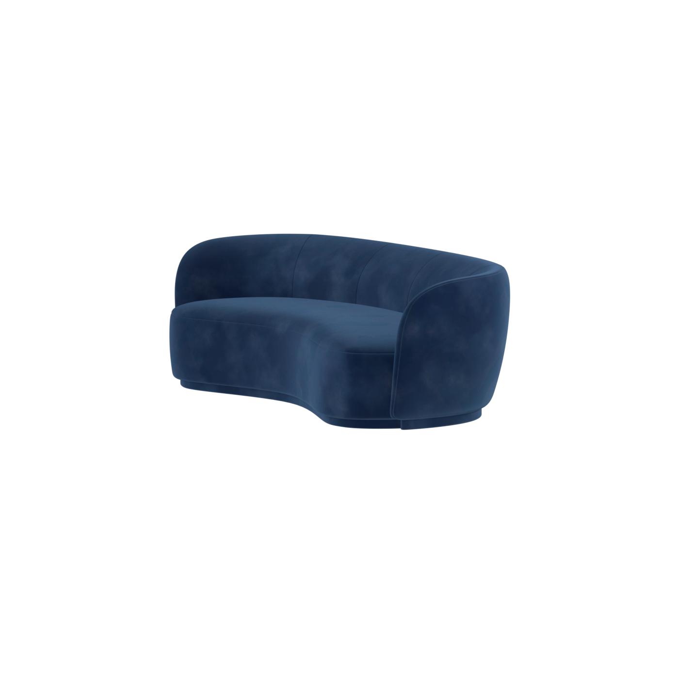 Posh Sofa - Curved Back Sofa with Continuous Base