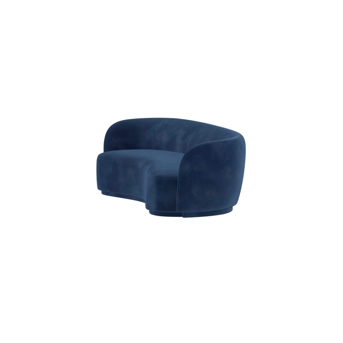 Posh Sofa - Curved Back Sofa with Continuous Base