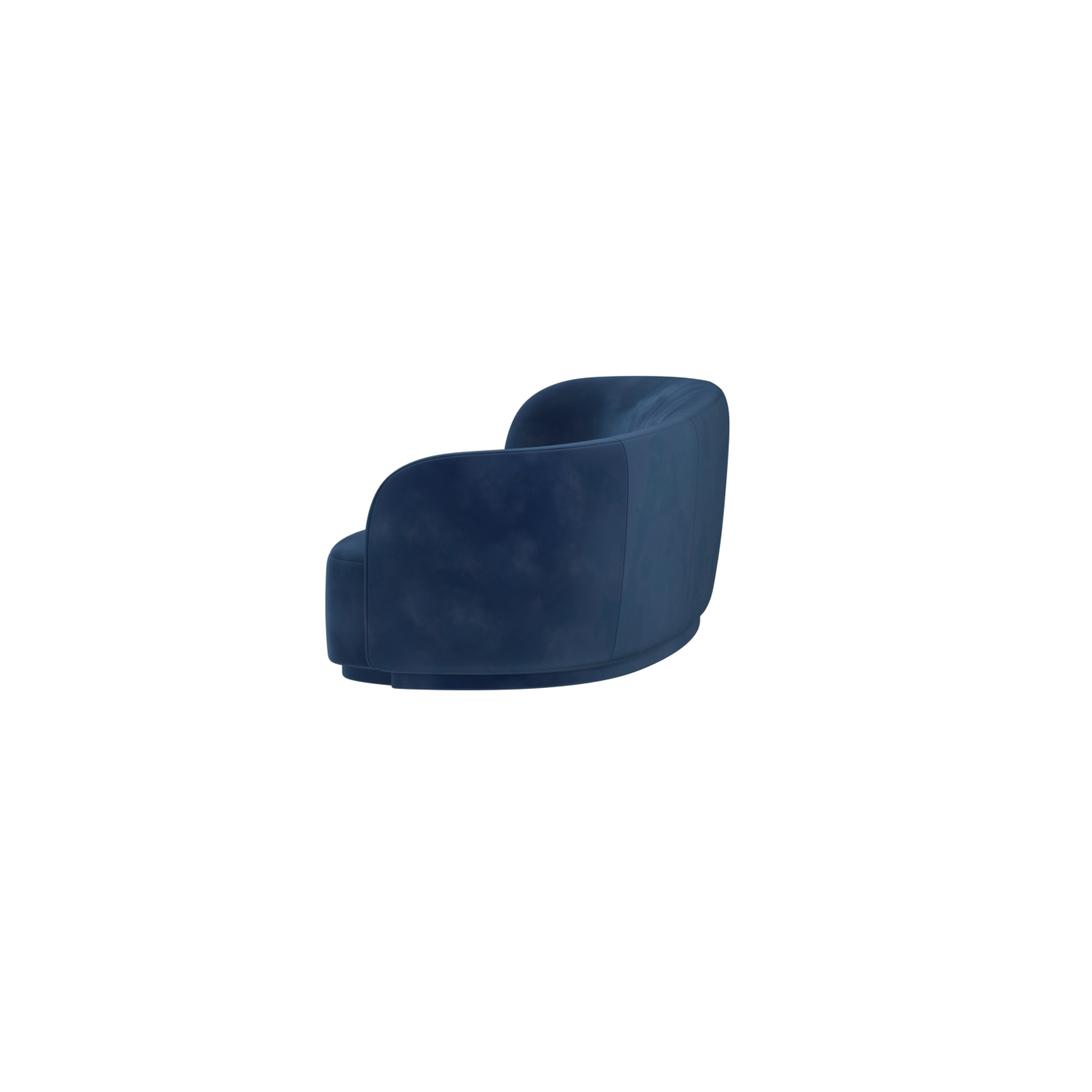 Posh Sofa - Curved Back Sofa with Continuous Base