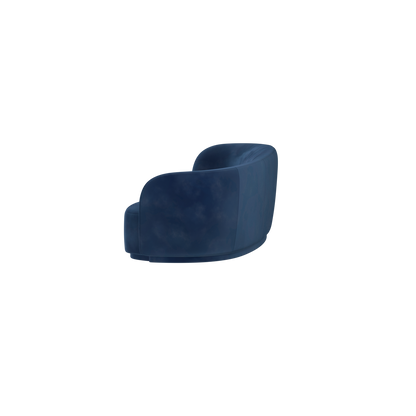 Posh Sofa - Curved Back Sofa with Continuous Base