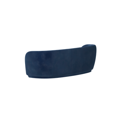 Posh Sofa - Curved Back Sofa with Continuous Base