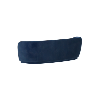 Posh Sofa - Curved Back Sofa with Continuous Base