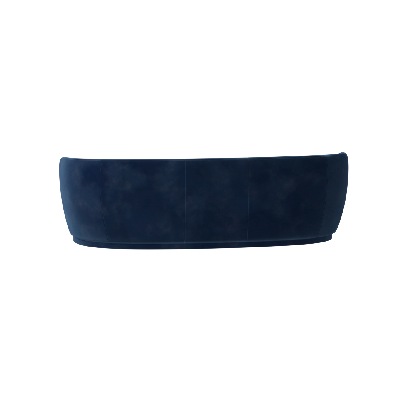 Posh Sofa - Curved Back Sofa with Continuous Base