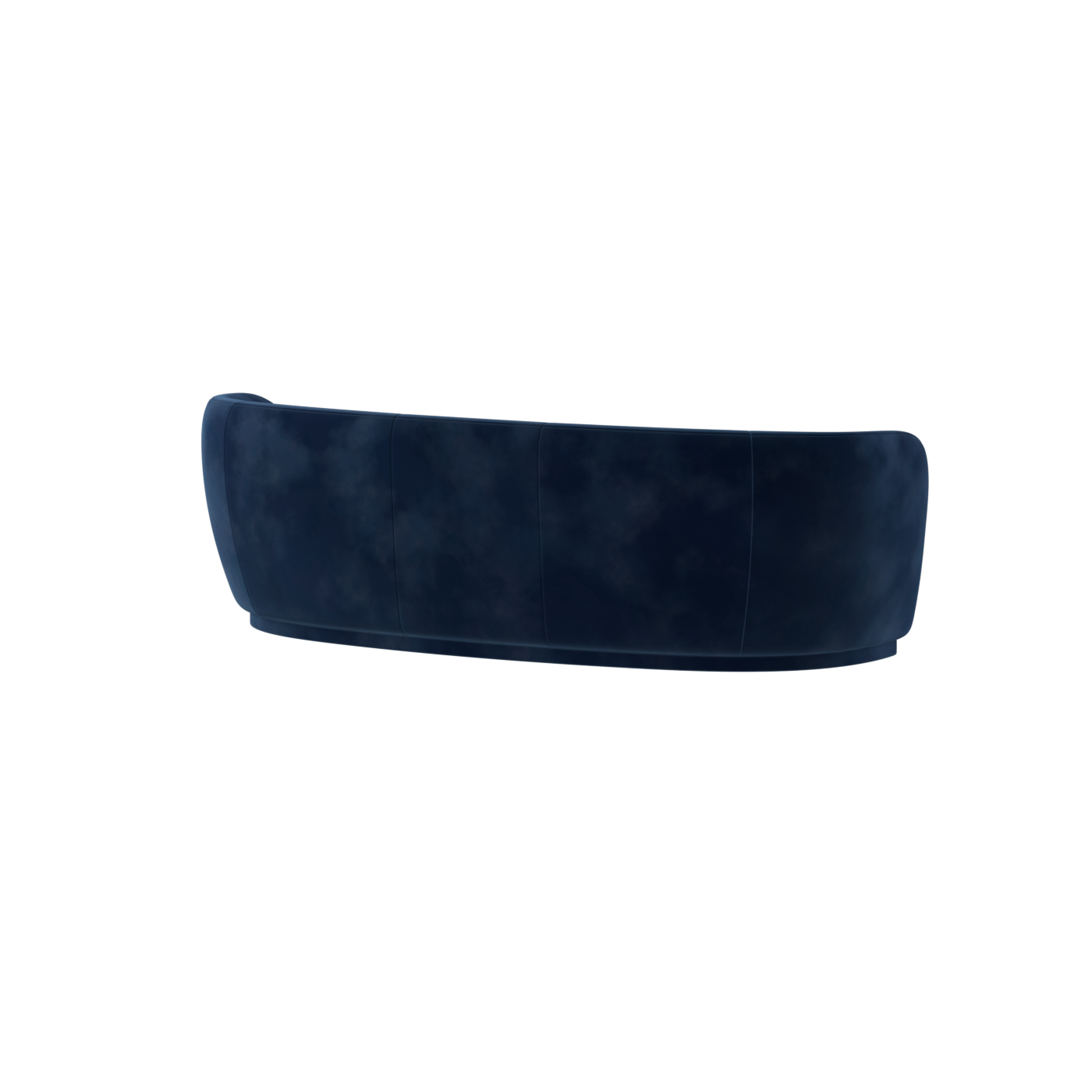 Posh Sofa - Curved Back Sofa with Continuous Base