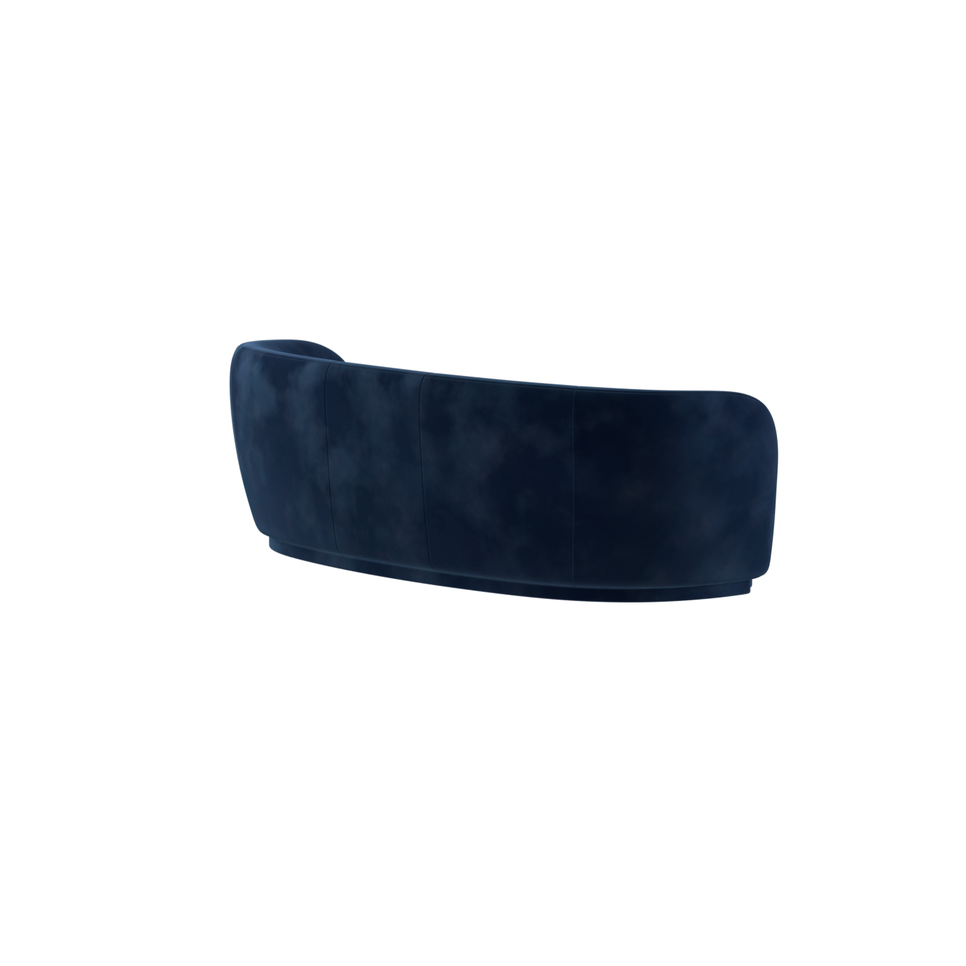 Posh Sofa - Curved Back Sofa with Continuous Base