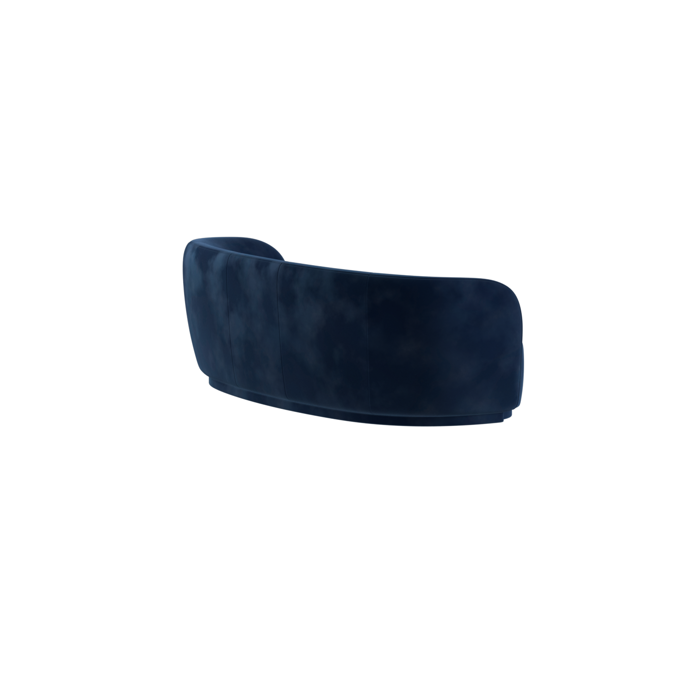Posh Sofa - Curved Back Sofa with Continuous Base