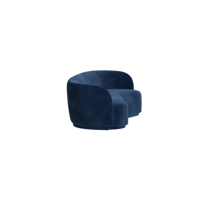 Posh Sofa - Curved Back Sofa with Continuous Base