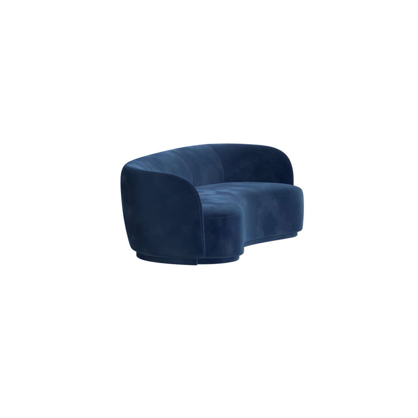 Posh Sofa - Curved Back Sofa with Continuous Base