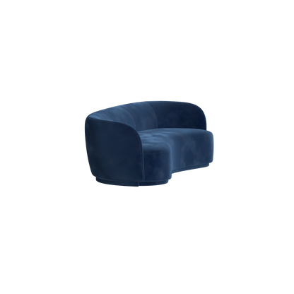 Posh Sofa - Curved Back Sofa with Continuous Base