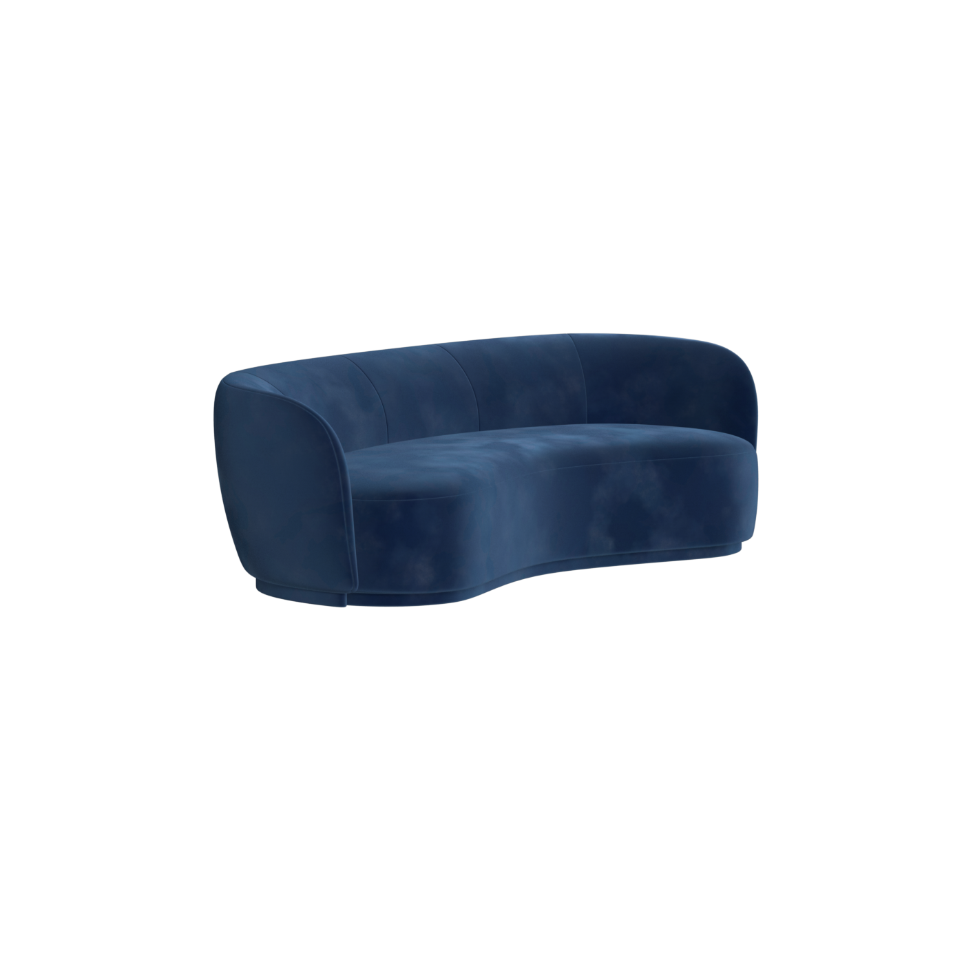 Posh Sofa - Curved Back Sofa with Continuous Base