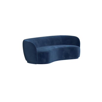 Posh Sofa - Curved Back Sofa with Continuous Base