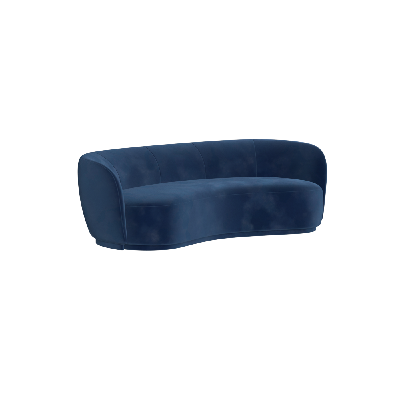 Posh Sofa - Curved Back Sofa with Continuous Base