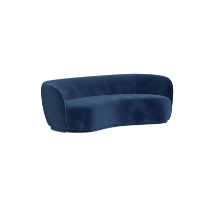 Posh Sofa - Curved Back Sofa with Continuous Base