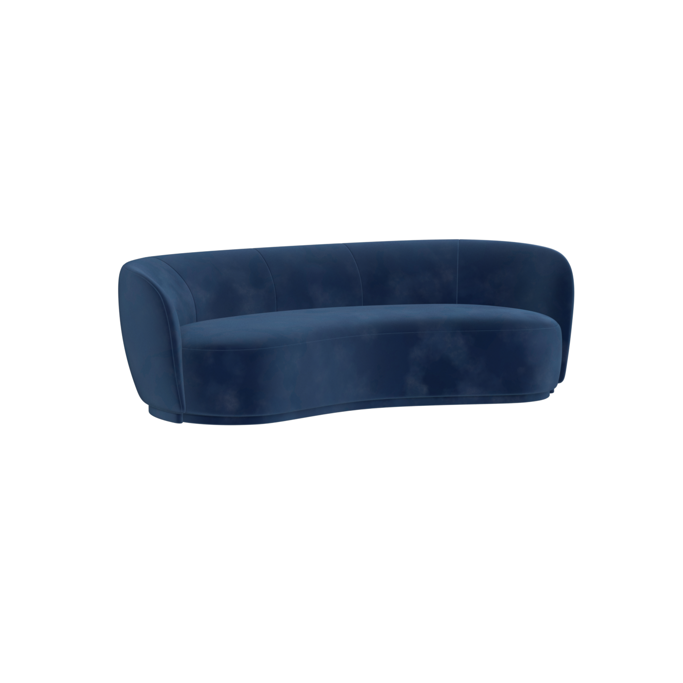 Posh Sofa - Curved Back Sofa with Continuous Base