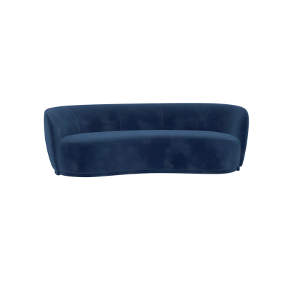 Posh Sofa - Curved Back Sofa with Continuous Base