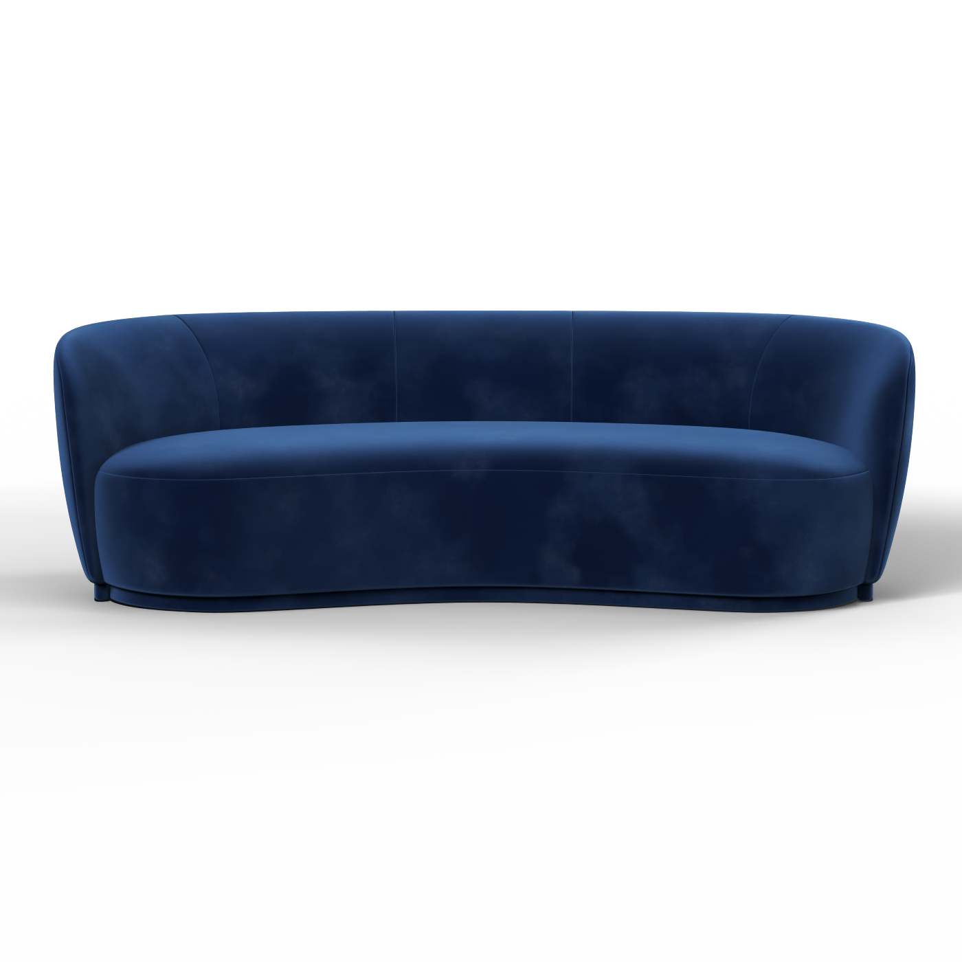 Posh Sofa - Curved Back Sofa with Continuous Base
