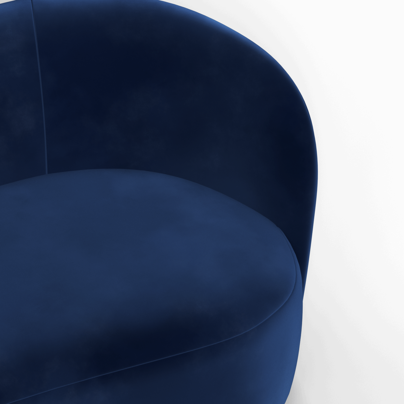 Posh Sofa - Curved Back Sofa with Continuous Base