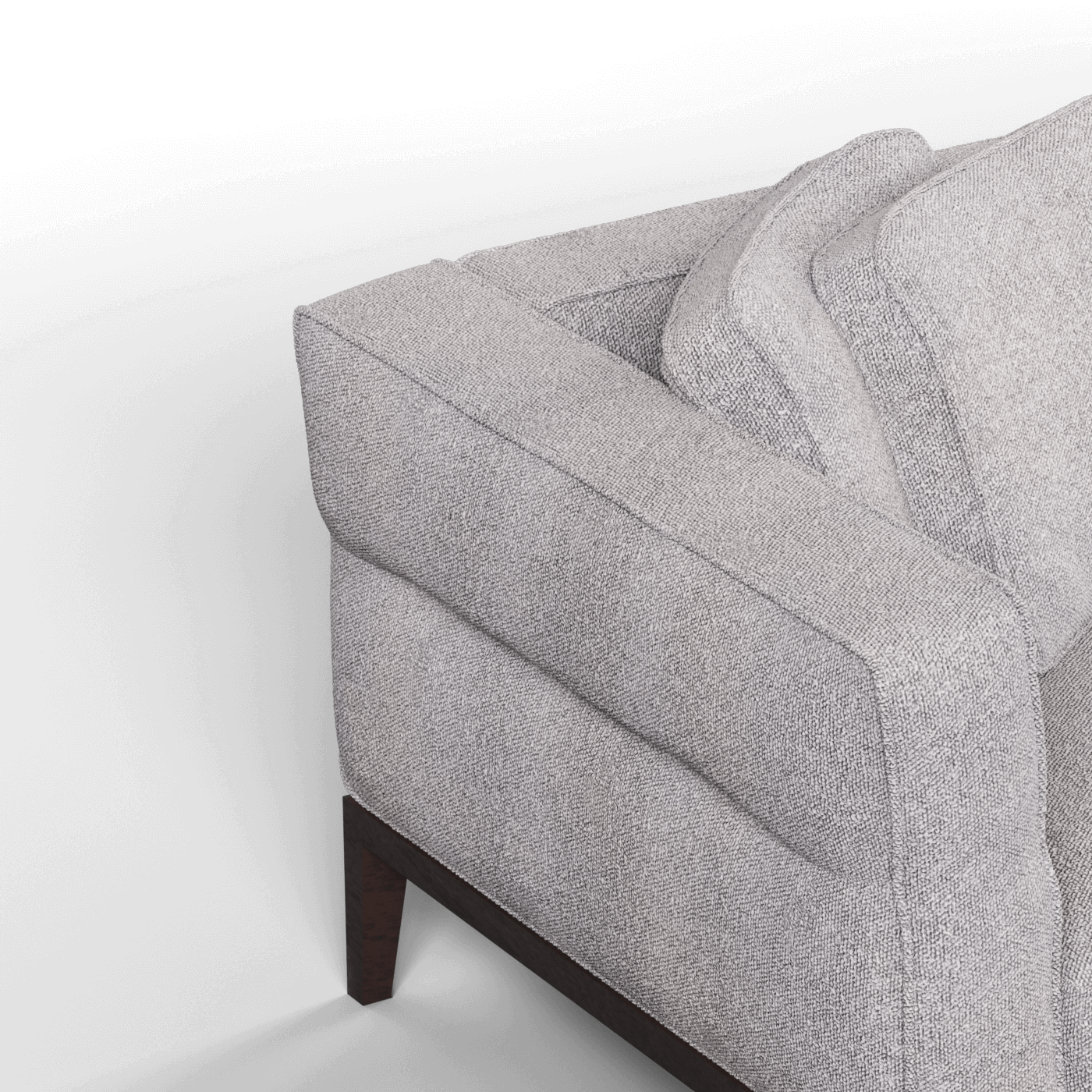 Canapé Regent en tissu d'ameublement sur mesure