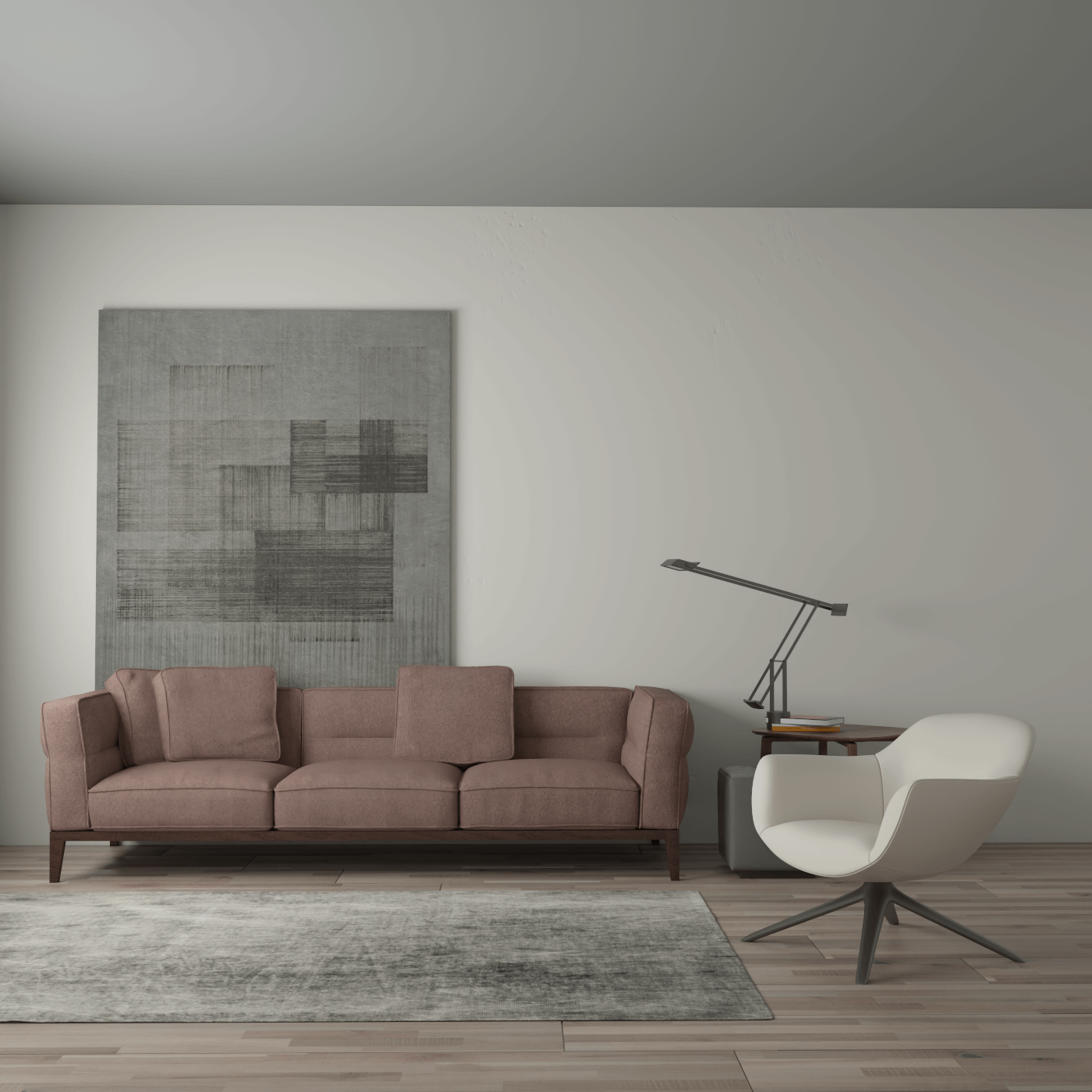 Canapé Regent en tissu d'ameublement sur mesure