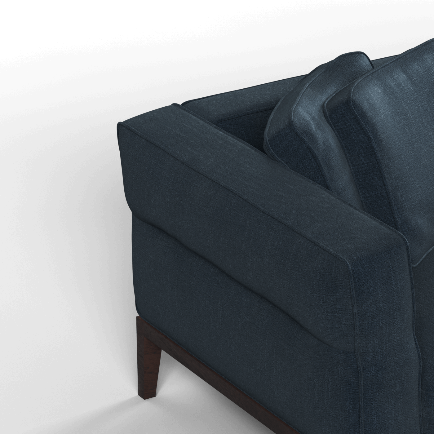 Canapé Regent en tissu d'ameublement sur mesure