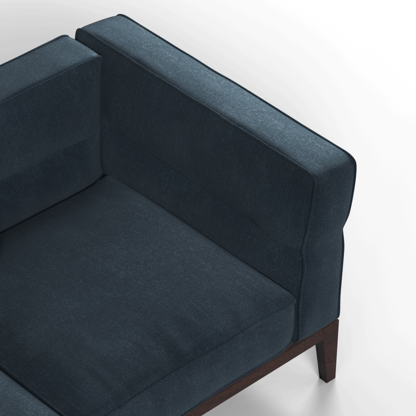 Canapé Regent en tissu d'ameublement sur mesure