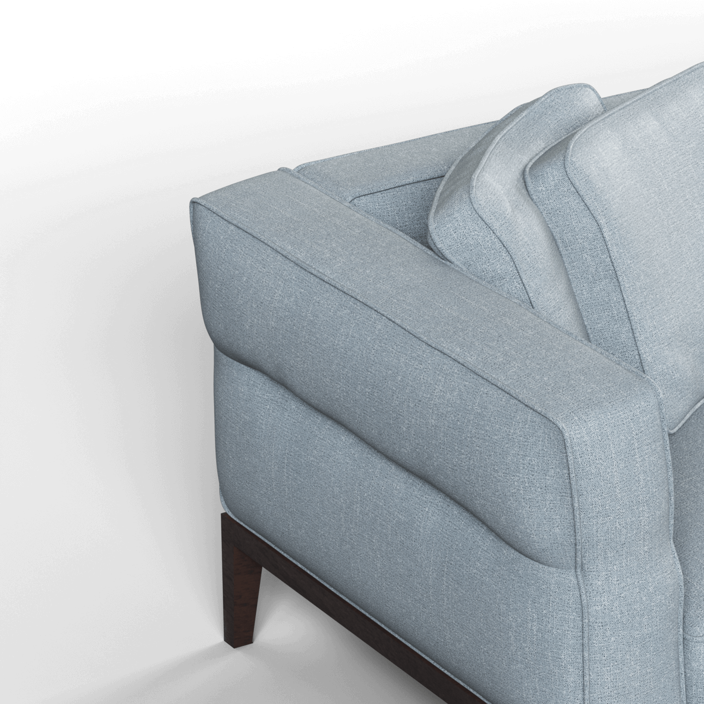Canapé Regent en tissu d'ameublement sur mesure
