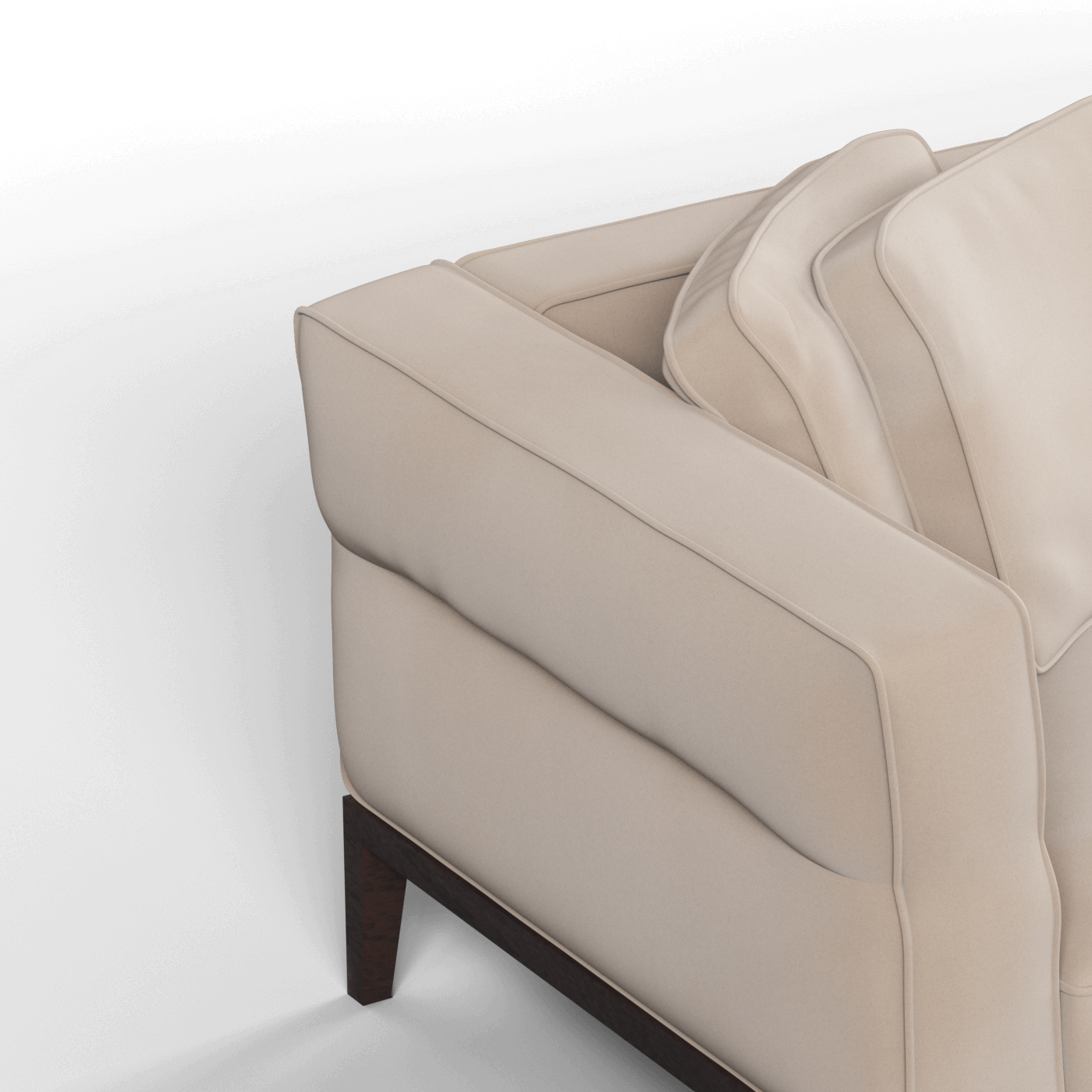 Canapé Regent en tissu d'ameublement sur mesure