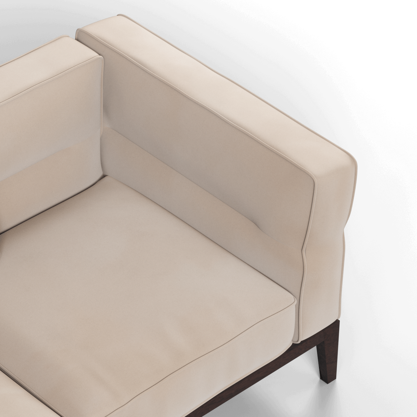 Canapé Regent en tissu d'ameublement sur mesure