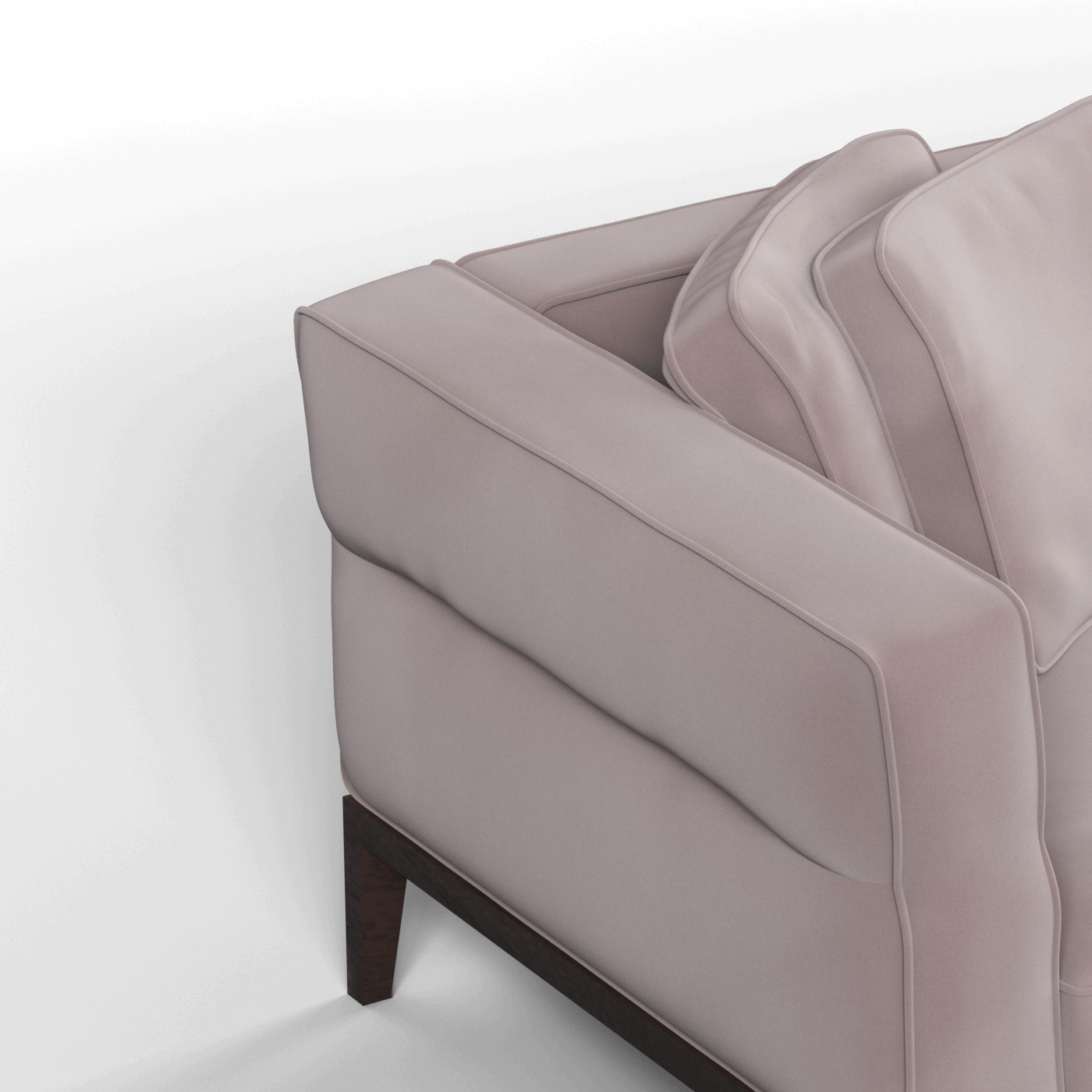 Canapé Regent en tissu d'ameublement sur mesure