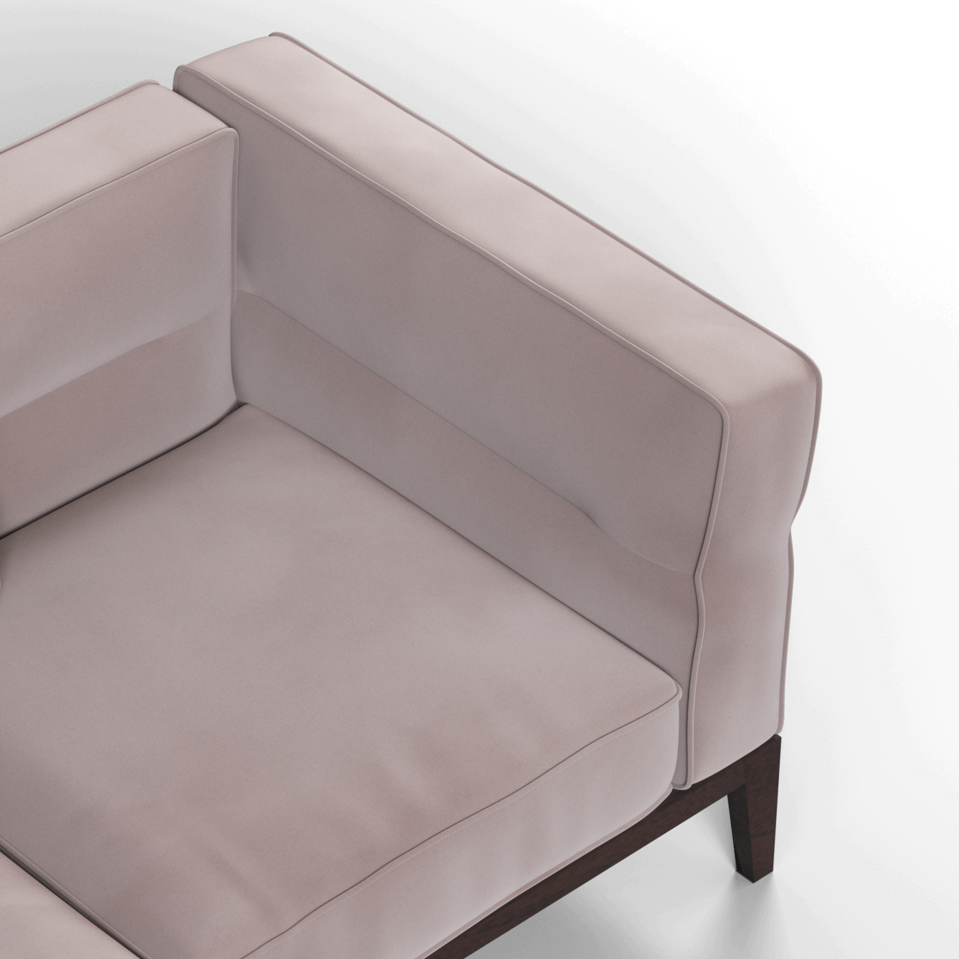 Canapé Regent en tissu d'ameublement sur mesure