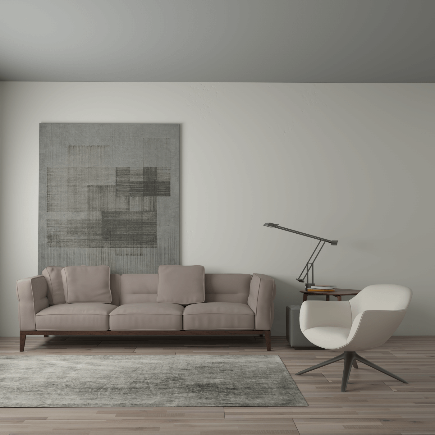 Canapé Regent en tissu d'ameublement sur mesure