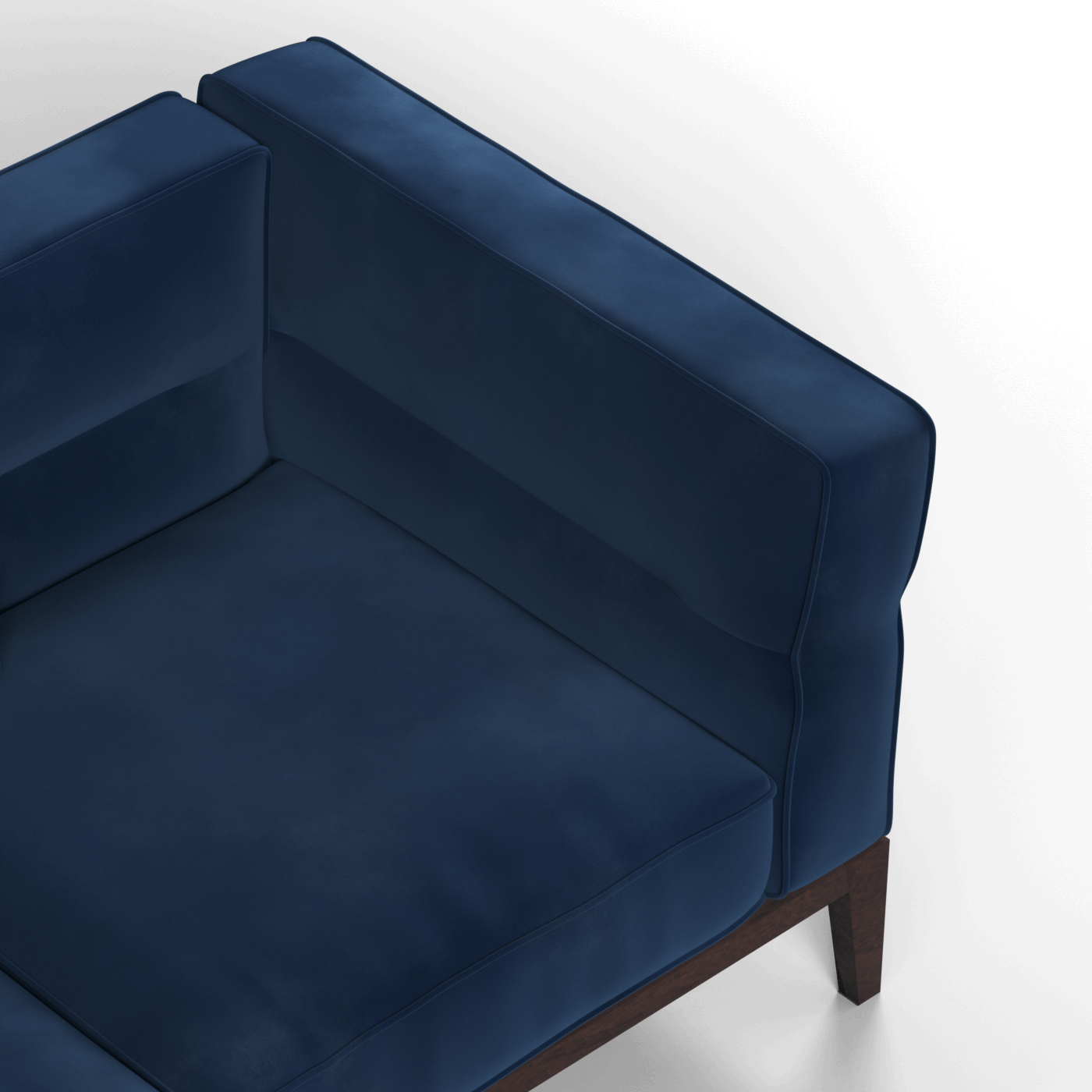 Canapé Regent en tissu d'ameublement sur mesure