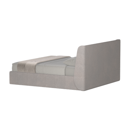 Lit double rembourré Ruby en tissu haut de gamme 