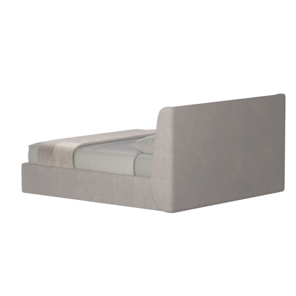 Lit double rembourré Ruby en tissu haut de gamme 