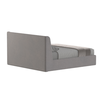 Lit double rembourré Ruby en tissu haut de gamme 