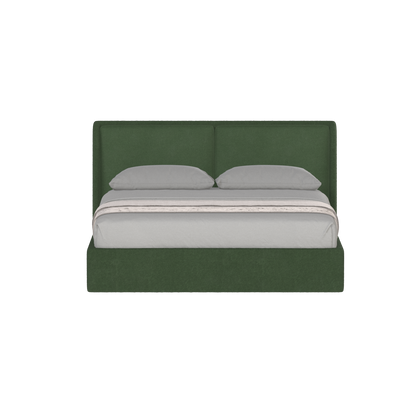 Lit double rembourré Ruby en tissu haut de gamme 